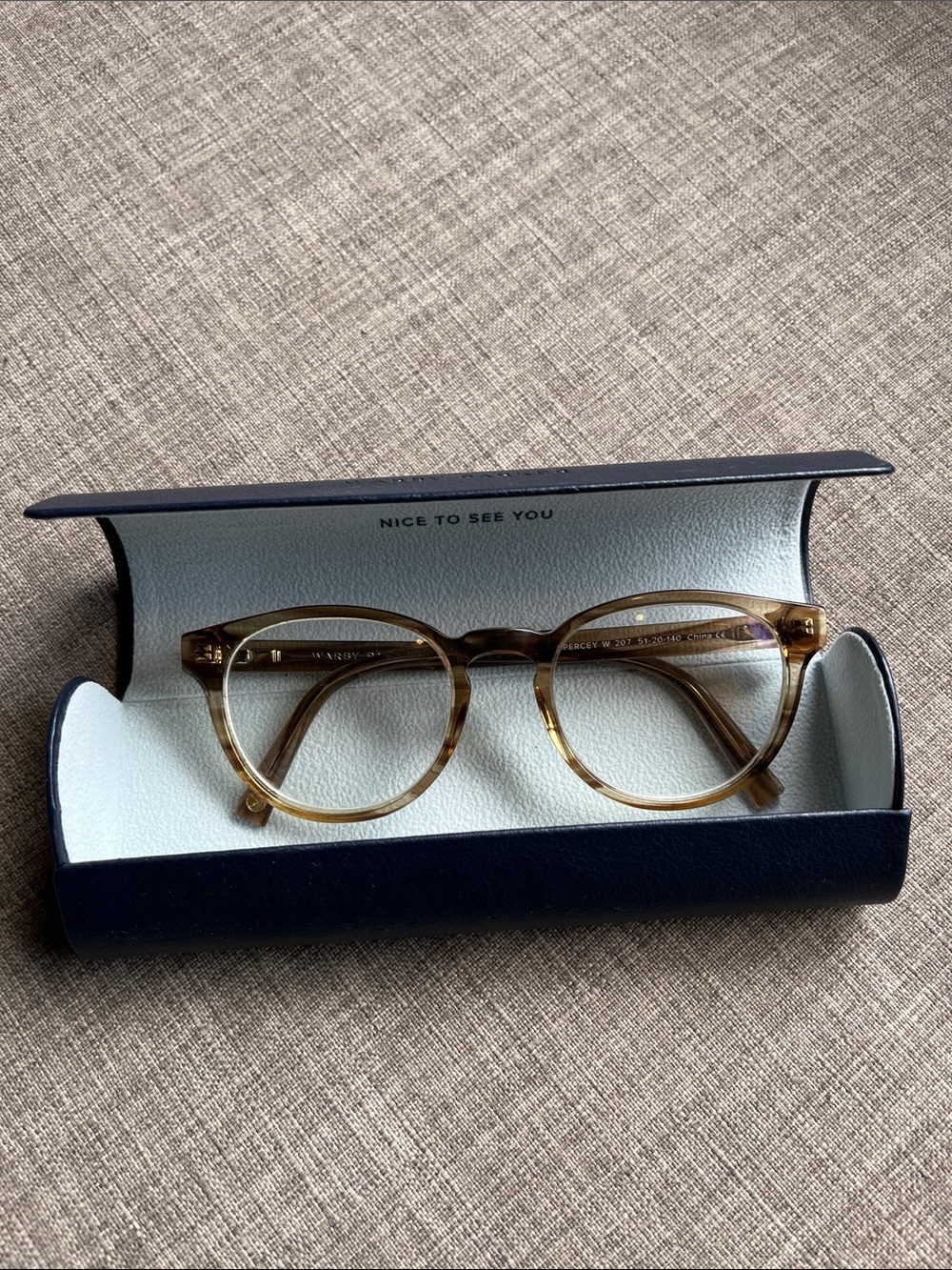 Warby Parker Eye Glasses Frames Tortoise Shell Percey W 207